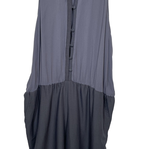 Free People Angelica Slouch Button Racerback Slate Blue Jumpsuit Size M - Picture 7 of 15